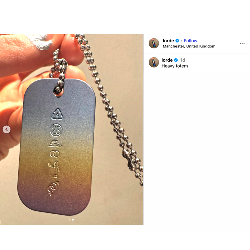 Lorde - Ultrasound Dog Tag