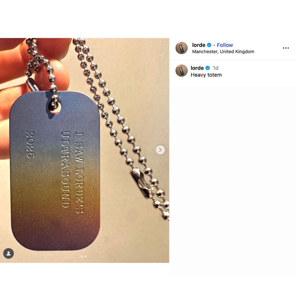 Lorde - Ultrasound Dog Tag