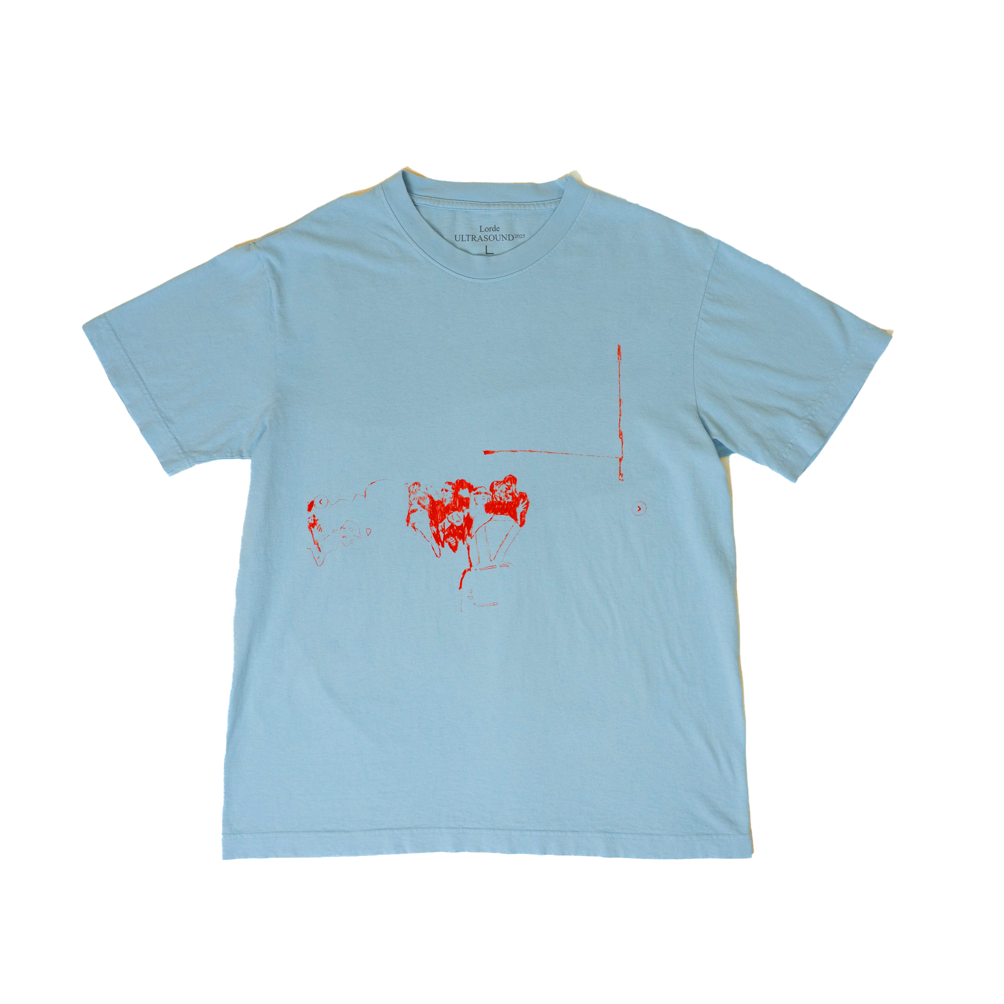 Lorde - 2025 BLUE SKETCH DATEBACK TEE